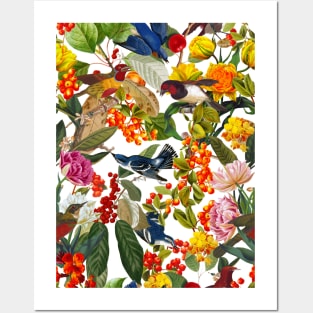 Floral and Birds XLVI Posters and Art